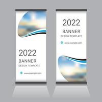 oprollen banner ontwerp vector