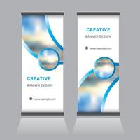 oprollen banner ontwerp vector