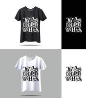 nieuwe zwart-wit t-shirt vector met mockup typografie citaten. vintage typografie print vector design. t-shirt ontwerp vector