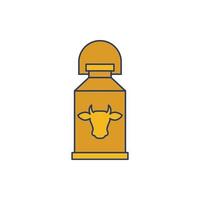 melk container zuivel pictogram vector