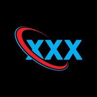 xxx-logo. xxx brief. xxx brief logo ontwerp. initialen xxx logo gekoppeld aan cirkel en hoofdletter monogram logo. xxx typografie voor technologie, zaken en onroerend goed merk. vector