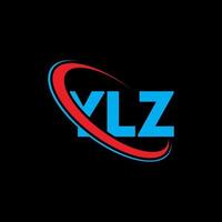 ylz-logo. ylz brief. ylz brief logo ontwerp. initialen ylz logo gekoppeld aan cirkel en hoofdletter monogram logo. ylz typografie voor technologie, zaken en onroerend goed merk. vector