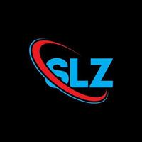 slz-logo. slz brief. slz brief logo ontwerp. initialen slz-logo gekoppeld aan cirkel en monogram-logo in hoofdletters. slz typografie voor technologie, zaken en onroerend goed merk. vector