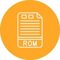 rom lijn cirkel achtergrond icoon vector