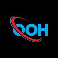 oeh logo. oeh brief. ooh brief logo ontwerp. initialen ooh logo gekoppeld aan cirkel en monogram logo in hoofdletters. ooh typografie voor technologie, zaken en onroerend goed merk. vector