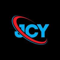 jcy-logo. jj brief. jcy brief logo ontwerp. initialen jcy logo gekoppeld aan cirkel en hoofdletter monogram logo. jcy typografie voor technologie, zaken en onroerend goed merk. vector