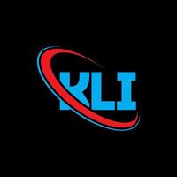 kli-logo. kli brief. kli brief logo ontwerp. initialen kli logo gekoppeld aan cirkel en hoofdletter monogram logo. kli typografie voor technologie, business en onroerend goed merk. vector