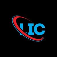 lic-logo. lic brief. lic brief logo ontwerp. initialen lic logo gekoppeld aan cirkel en hoofdletter monogram logo. lic typografie voor technologie, business en onroerend goed merk. vector