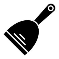 schraper glyph icoon vector