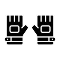 handschoen glyph icoon vector