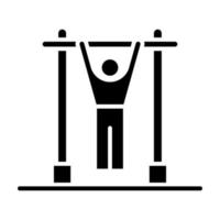 trek glyph-pictogram op vector