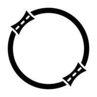 ring glyph icoon vector