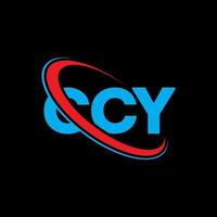 ccy-logo. cc brief. ccy brief logo ontwerp. initialen ccy logo gekoppeld aan cirkel en hoofdletter monogram logo. ccy typografie voor technologie, business en onroerend goed merk. vector