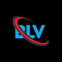 blv-logo. blv brief. blv brief logo ontwerp. initialen blv logo gekoppeld aan cirkel en monogram logo in hoofdletters. blv typografie voor technologie, zaken en onroerend goed merk. vector