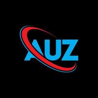 auz-logo. au brief. auz brief logo ontwerp. initialen auz logo gekoppeld aan cirkel en hoofdletter monogram logo. auz typografie voor technologie, business en onroerend goed merk. vector