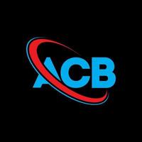 acb-logo. acb brief. acb brief logo ontwerp. initialen acb-logo gekoppeld aan cirkel en monogram-logo in hoofdletters. acb typografie voor technologie, zaken en onroerend goed merk. vector