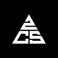 zcs driehoek brief logo ontwerp met driehoekige vorm. zcs driehoek logo ontwerp monogram. zcs driehoek vector logo sjabloon met rode kleur. zcs driehoekig logo eenvoudig, elegant en luxueus logo.