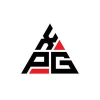 xpg driehoek brief logo ontwerp met driehoekige vorm. xpg driehoek logo ontwerp monogram. xpg driehoek vector logo sjabloon met rode kleur. xpg driehoekig logo eenvoudig, elegant en luxueus logo.