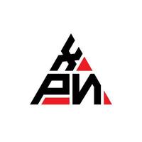 xpm driehoek brief logo ontwerp met driehoekige vorm. xpm driehoek logo ontwerp monogram. xpm driehoek vector logo sjabloon met rode kleur. xpm driehoekig logo eenvoudig, elegant en luxueus logo.