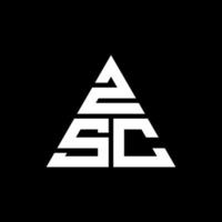 zsc driehoek brief logo ontwerp met driehoekige vorm. zsc driehoek logo ontwerp monogram. zsc driehoek vector logo sjabloon met rode kleur. zsc driehoekig logo eenvoudig, elegant en luxueus logo.