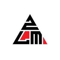 zlm driehoek brief logo ontwerp met driehoekige vorm. zlm driehoek logo ontwerp monogram. zlm driehoek vector logo sjabloon met rode kleur. zlm driehoekig logo eenvoudig, elegant en luxueus logo.
