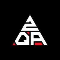 zqa driehoek brief logo ontwerp met driehoekige vorm. zqa driehoek logo ontwerp monogram. zqa driehoek vector logo sjabloon met rode kleur. zqa driehoekig logo eenvoudig, elegant en luxueus logo.
