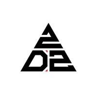 zdz driehoek brief logo ontwerp met driehoekige vorm. zdz driehoek logo ontwerp monogram. zdz driehoek vector logo sjabloon met rode kleur. zdz driehoekig logo eenvoudig, elegant en luxueus logo.