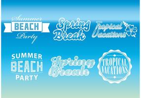 Vakantie Vector Logos