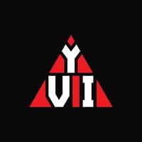 yvi driehoek brief logo ontwerp met driehoekige vorm. yvi driehoek logo ontwerp monogram. yvi driehoek vector logo sjabloon met rode kleur. yvi driehoekig logo eenvoudig, elegant en luxueus logo.