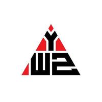ywz driehoek brief logo ontwerp met driehoekige vorm. ywz driehoek logo ontwerp monogram. ywz driehoek vector logo sjabloon met rode kleur. ywz driehoekig logo eenvoudig, elegant en luxueus logo.