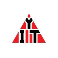 yit driehoek brief logo ontwerp met driehoekige vorm. yit driehoek logo ontwerp monogram. yit driehoek vector logo sjabloon met rode kleur. yit driehoekig logo eenvoudig, elegant en luxueus logo.