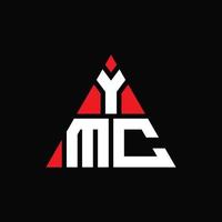 ymc driehoek brief logo ontwerp met driehoekige vorm. ymc driehoek logo ontwerp monogram. YMC driehoek vector logo sjabloon met rode kleur. ymc driehoekig logo eenvoudig, elegant en luxueus logo.