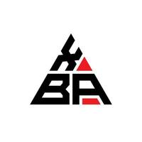 xba driehoek brief logo ontwerp met driehoekige vorm. xba driehoek logo ontwerp monogram. xba driehoek vector logo sjabloon met rode kleur. xba driehoekig logo eenvoudig, elegant en luxueus logo.