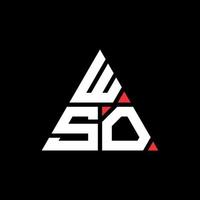 wso driehoek brief logo ontwerp met driehoekige vorm. wso driehoek logo ontwerp monogram. wso driehoek vector logo sjabloon met rode kleur. wso driehoekig logo eenvoudig, elegant en luxueus logo.