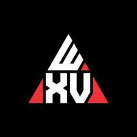 wxv driehoek brief logo ontwerp met driehoekige vorm. wxv driehoek logo ontwerp monogram. wxv driehoek vector logo sjabloon met rode kleur. wxv driehoekig logo eenvoudig, elegant en luxueus logo.