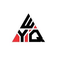 wyq driehoek brief logo ontwerp met driehoekige vorm. wyq driehoek logo ontwerp monogram. wyq driehoek vector logo sjabloon met rode kleur. wyq driehoekig logo eenvoudig, elegant en luxueus logo.