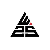 wzs driehoek brief logo ontwerp met driehoekige vorm. wzs driehoek logo ontwerp monogram. wzs driehoek vector logo sjabloon met rode kleur. wzs driehoekig logo eenvoudig, elegant en luxueus logo.