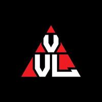 vvl driehoek brief logo ontwerp met driehoekige vorm. vvl driehoek logo ontwerp monogram. vvl driehoek vector logo sjabloon met rode kleur. vvl driehoekig logo eenvoudig, elegant en luxueus logo.