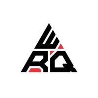 wrq driehoek brief logo ontwerp met driehoekige vorm. wrq driehoek logo ontwerp monogram. wrq driehoek vector logo sjabloon met rode kleur. wrq driehoekig logo eenvoudig, elegant en luxueus logo.