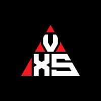 vxs driehoek brief logo ontwerp met driehoekige vorm. vxs driehoek logo ontwerp monogram. vxs driehoek vector logo sjabloon met rode kleur. vxs driehoekig logo eenvoudig, elegant en luxueus logo.