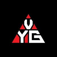 vyg driehoek brief logo ontwerp met driehoekige vorm. vyg driehoek logo ontwerp monogram. vyg driehoek vector logo sjabloon met rode kleur. vyg driehoekig logo eenvoudig, elegant en luxueus logo.