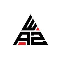 waz driehoek brief logo ontwerp met driehoekige vorm. waz driehoek logo ontwerp monogram. waz driehoek vector logo sjabloon met rode kleur. waz driehoekig logo eenvoudig, elegant en luxueus logo. wazo