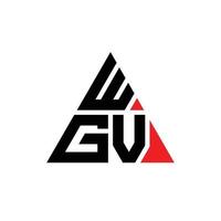 wgv driehoek brief logo ontwerp met driehoekige vorm. wgv driehoek logo ontwerp monogram. wgv driehoek vector logo sjabloon met rode kleur. wgv driehoekig logo eenvoudig, elegant en luxueus logo. wgv