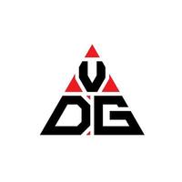 vdg driehoek brief logo ontwerp met driehoekige vorm. vdg driehoek logo ontwerp monogram. vdg driehoek vector logo sjabloon met rode kleur. vdg driehoekig logo eenvoudig, elegant en luxueus logo.