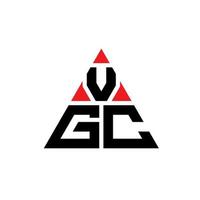 vgc driehoek brief logo ontwerp met driehoekige vorm. vgc driehoek logo ontwerp monogram. vgc driehoek vector logo sjabloon met rode kleur. vgc driehoekig logo eenvoudig, elegant en luxueus logo.