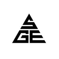 sge driehoek brief logo ontwerp met driehoekige vorm. sge driehoek logo ontwerp monogram. sge driehoek vector logo sjabloon met rode kleur. sge driehoekig logo eenvoudig, elegant en luxueus logo.