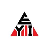 eyi driehoek brief logo ontwerp met driehoekige vorm. eyi driehoek logo ontwerp monogram. eyi driehoek vector logo sjabloon met rode kleur. eyi driehoekig logo eenvoudig, elegant en luxueus logo.