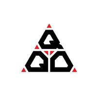 qqo driehoek brief logo ontwerp met driehoekige vorm. qqo driehoek logo ontwerp monogram. qqo driehoek vector logo sjabloon met rode kleur. qqo driehoekig logo eenvoudig, elegant en luxueus logo.
