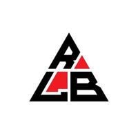 rlb driehoek brief logo ontwerp met driehoekige vorm. rlb driehoek logo ontwerp monogram. rlb driehoek vector logo sjabloon met rode kleur. rlb driehoekig logo eenvoudig, elegant en luxueus logo.