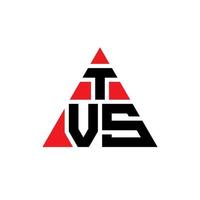 tv's driehoek brief logo ontwerp met driehoekige vorm. tv's driehoek logo ontwerp monogram. tv's driehoek vector logo sjabloon met rode kleur. tvs driehoekig logo eenvoudig, elegant en luxueus logo.